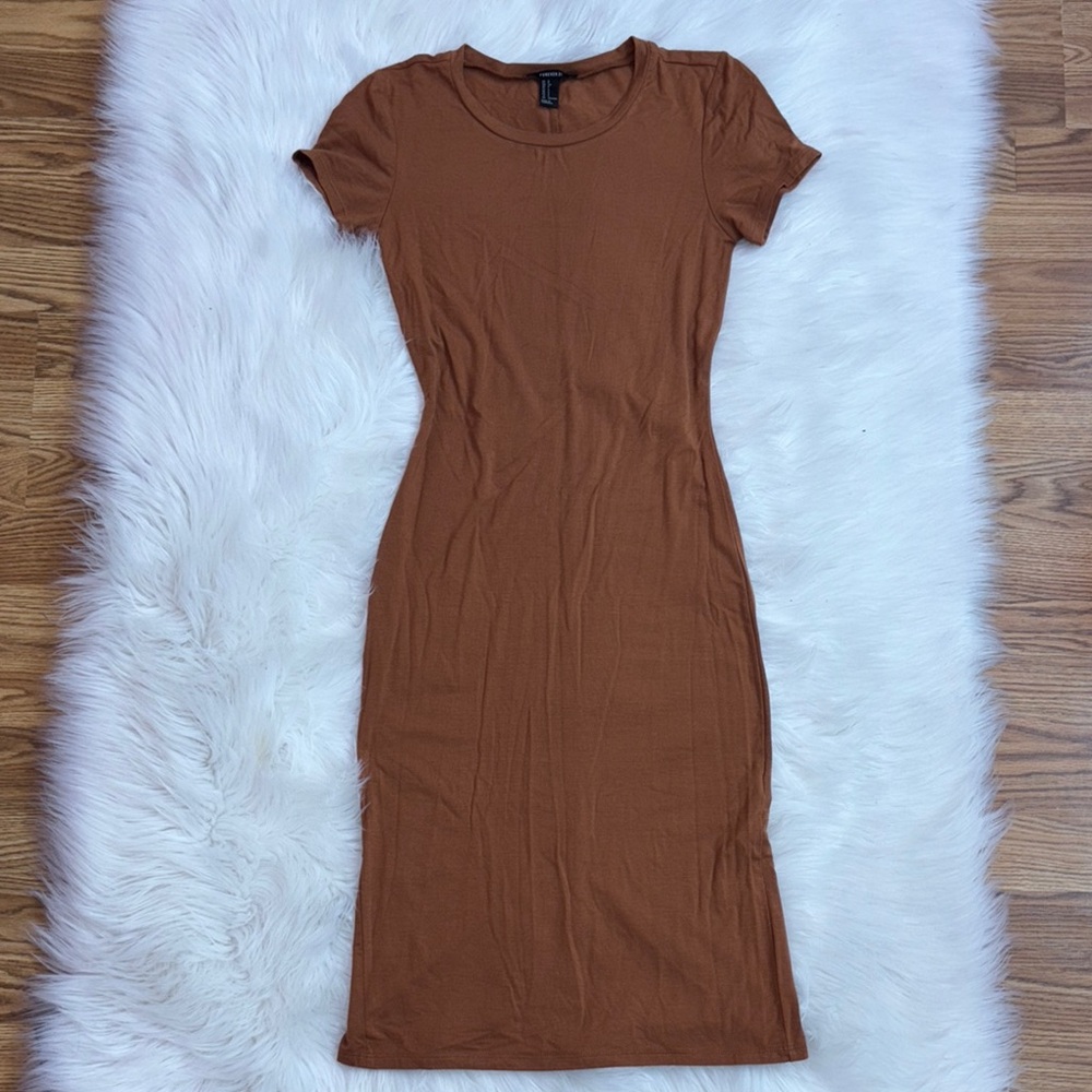 Elegant Brown Women's Dress